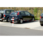 Plastic barrier chain links | chain link | 8 mm thick | red
